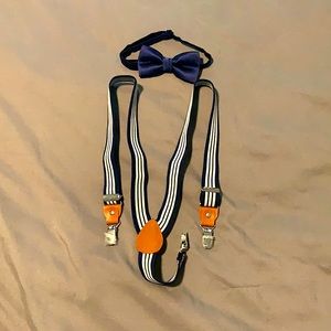 Boys bow tie & suspenders